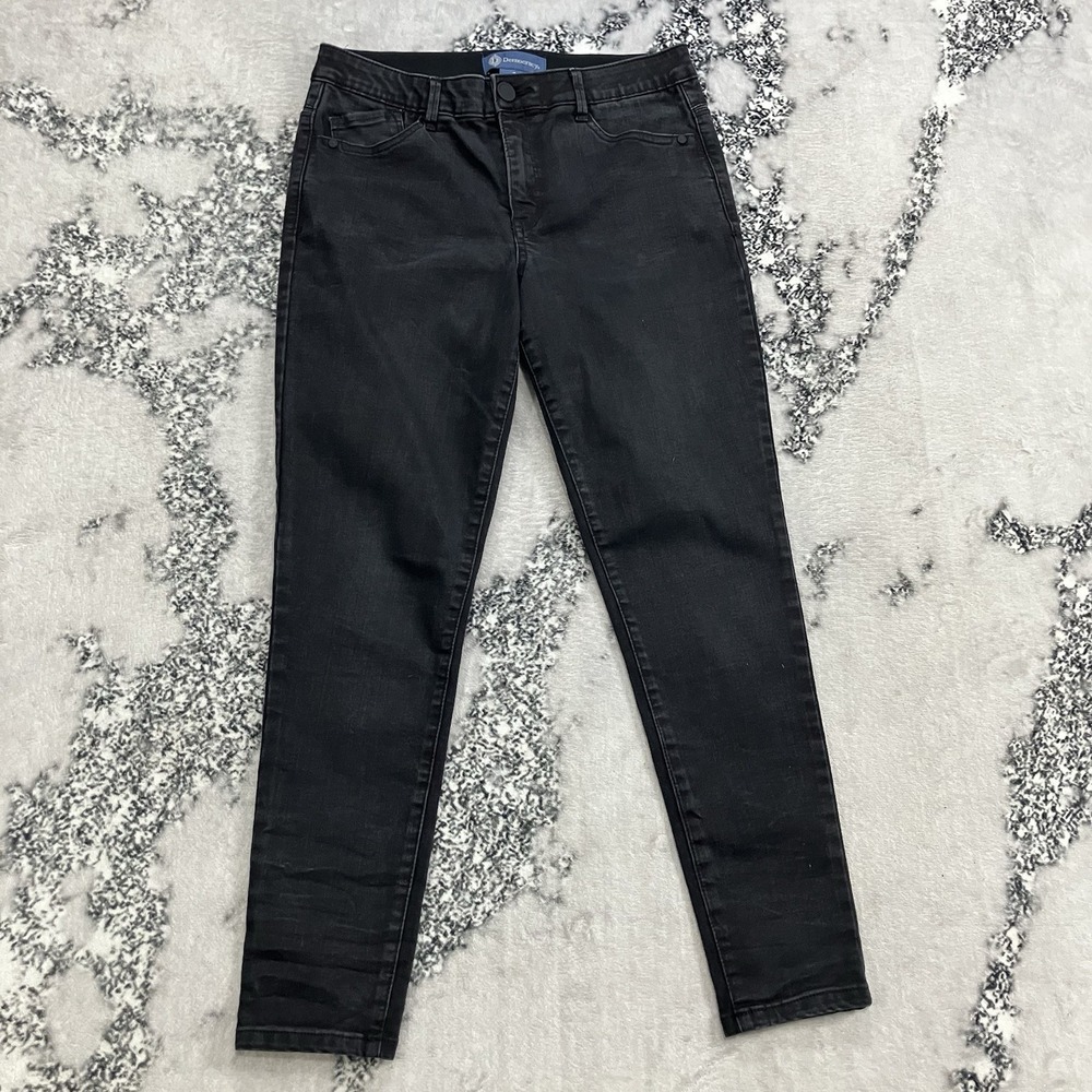 Democracy Absolution Skinny Jeans Size 8 Black‎ Wash Mid Rise Stretch Denim